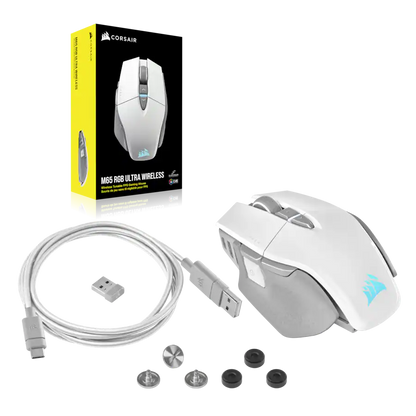 Mouse da gioco FPS Corsair M65 RGB ULTRA WIRELESS — Bianco
