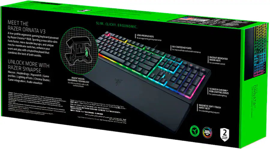Razer Ornata V3 Tenkeyless - Nero