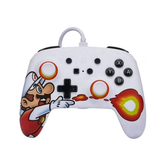 Controller con cavo per Nintendo Switch - Mario in fiamme