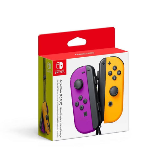 Set da due Joy-Con viola neon (I) e arancione neon (D) per Nintendo Switch