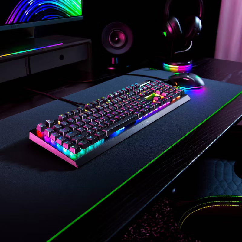Razer BlackWidow V4 X - Switch verde - Nero